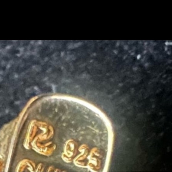 925 Sterling Silver Two-Tone Multi-Gemstone Hinged Bangle Bracelet - Picture 16 of 17